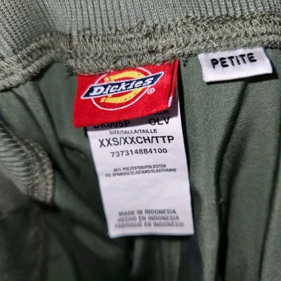 DICKIES Medical Cargo Scrub Bottom Pants Women’s Size XXS Petite Olive DK005 - Picture 2 of 6